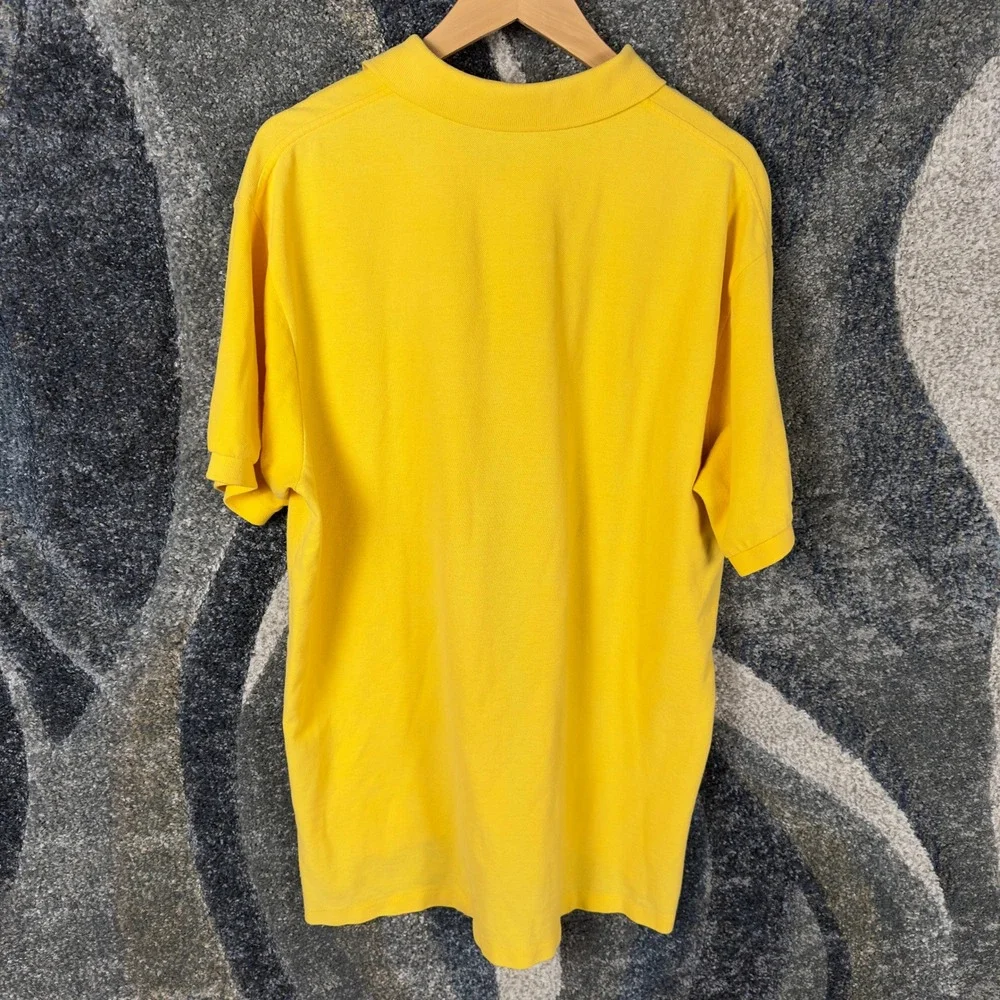Polo Ralph Lauren Polo Shirt Mens XL Yellow Excellent Short Sleeve Pique Logo